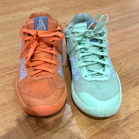 Nike Mint Green and Orange Sneakers - Picture 3 of 7